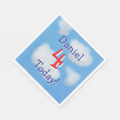 Schattigee Blue Sky kinderen Verjaardag Servet (Hoek)