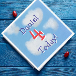 Schattigee Blue Sky kinderen Verjaardag Servet