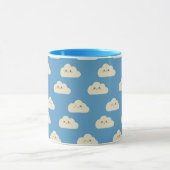 Schattigee Blue Sky Smiling White Clouds Combo Mok (Midden)