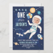 Schattigee Blue Space eerste reis rond de 1e verja Kaart (Voorkant)