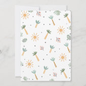 Schattigee Blue Stomp Chomp Party Dinosaurus 1e ve Kaart (Achterkant)