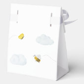 Schattigee Blue Stork Baby shower Custom Bedankdoosjes (Achterkant)