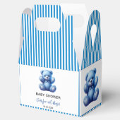 Schattigee Blue Teddy Bear  Baby Boy Shower Bedankdoosjes (Geopend)