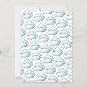 Schattigee Blue Train Kids Verjaardag Kaart (Achterkant)