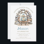 Schattigee Blue Train Kids Verjaardag Kaart<br><div class="desc">c</div>