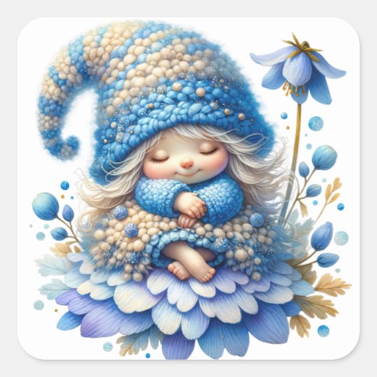 Schattigee Bluebell Fairy Stickers (Voorkant)