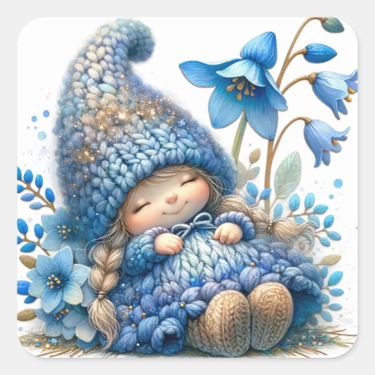 Schattigee Bluebell Fairy Stickers (Voorkant)