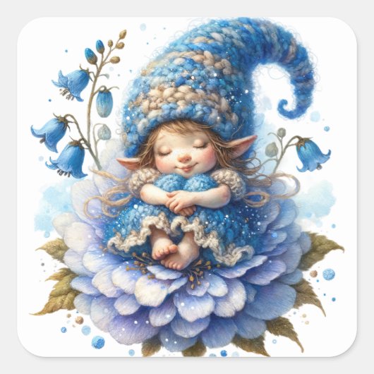 Schattigee Bluebell Fairy Stickers (Voorkant)