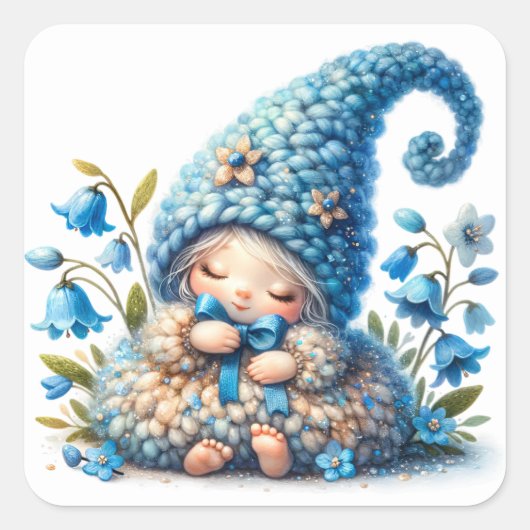 Schattigee Bluebell Fairy Stickers (Voorkant)