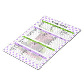 Schattigee Blueberry boodschappenlijst Notitieblok (Schuin)