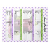 Schattigee Blueberry boodschappenlijst Notitieblok (Voorkant)