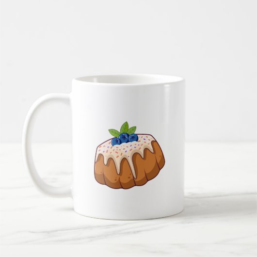 Schattigee Blueberry Bundt Cake Illustration – Kaw Koffiemok (Links)