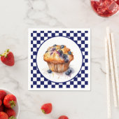 Schattigee blueberry muffin party servet (Insitu)