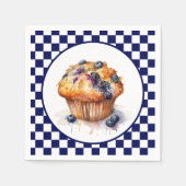 Schattigee blueberry muffin party servet (Voorkant)