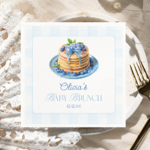 Schattigee Blueberry Pannenkoek Baby Brunch Baby s Servet