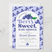 Schattigee Blueberry Periwinkle Berry Sweet Baby s Kaart (Voorkant)