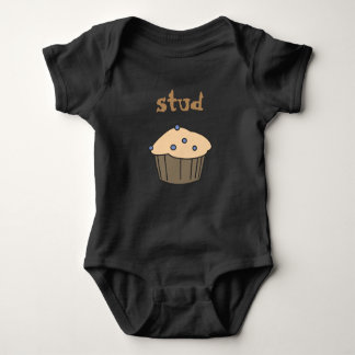 Schattigee Blueberry Stud Muffin Baby Bodysuit