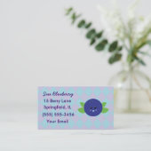Schattigee Blueberry-Visitekaartjes Visitekaartje (Staand voorkant)