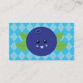 Schattigee Blueberry-Visitekaartjes Visitekaartje (Achterkant)