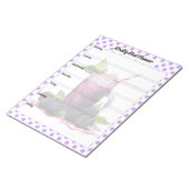 Schattigee Blueberry Weekly Meal Notitieblok (Schuin)