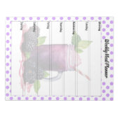 Schattigee Blueberry Weekly Meal Notitieblok (Voorkant)