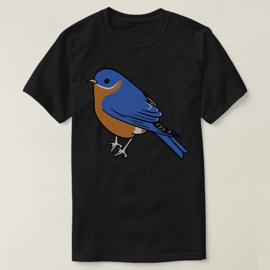 Schattigee Bluebird Illustratie T-shirt (Design voorkant)