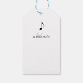 Schattigee Bluetit op een Branch, op maat Cadeaulabel (Achterkant)