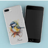 Schattigee Bluetit op een Branch, op maat Case-Mate iPhone Case