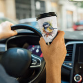 Schattigee Bluetit op een Branch, op maat Papieren Bekers