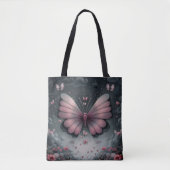 Schattigee Blush Butterfly Flow Tote Bag (Voorkant)