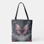 Schattigee Blush Butterfly Flow Tote Bag (Achterkant)