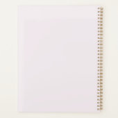 Schattigee Blush en Mint Eenhoorn Gouden Glitter N Planner (Achterkant)