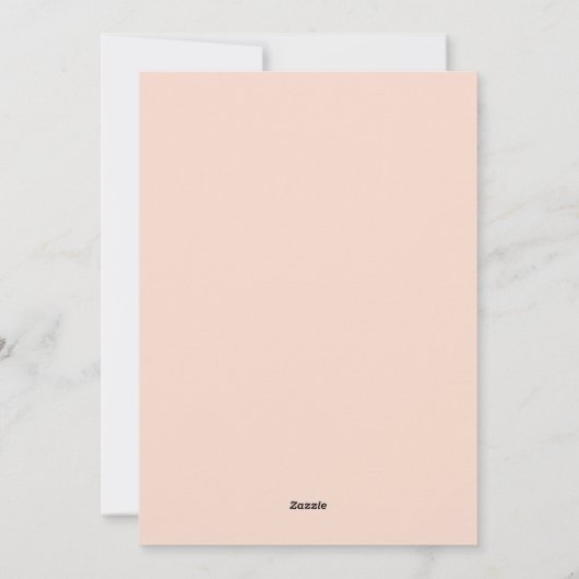 Schattigee Blush Holiday Tree Feestdagenkaart (Achterkant)