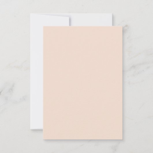 Schattigee Blush Olifant Waterverf Illustratie Bedankkaart (Achterkant)