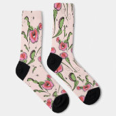 Schattigee Blush Pink Venus Flytrap Vastgelopen op Sokken (Rechts)