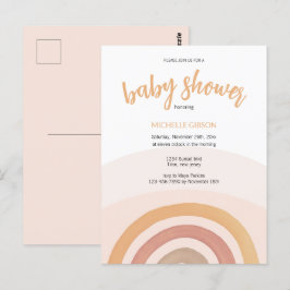 Schattigee Blush Regenboog Geslacht Neutrale Water Briefkaart