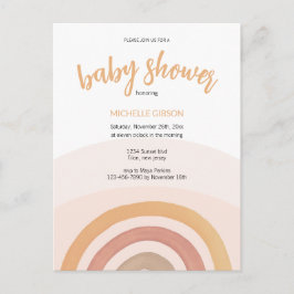 Schattigee Blush Regenboog Geslacht Neutrale Water Briefkaart