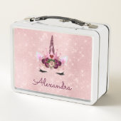 Schattigee Blush Roze Eenhoorn Monogram School (Achterkant)