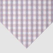 Schattigee Blush Roze & Paarse Gingham Pattern Bab Tissuepapier (Detail)