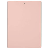Schattigee Blush Roze School Monogram Naam Klembord (Achterkant)