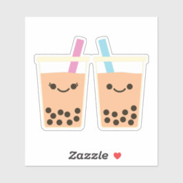 Schattigee Boba Bubble Tea Love Sticker