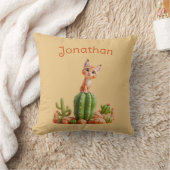 Schattigee Bobcat op cactus Kussen (Deken)