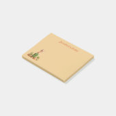 Schattigee Bobcat op cactus Post-it® Notes (Schuin)