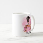 Schattigee boek liefhebber Reader's gepersonalisee Koffiemok (Voorkant rechts)