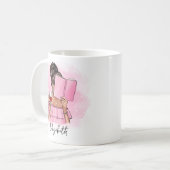 Schattigee boek liefhebber Reader's gepersonalisee Koffiemok (Voorkant links)