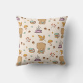 Schattigee boekenliefhebbers Beer Pattern Kussen (Achterkant)