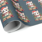 Schattigee Boekenstapel met Cat Cadeaupapier (Rol Hoek)