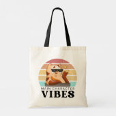 Schattigee boekliefhebber hoofdpersonage vibes tote bag (Achterkant)