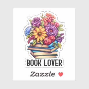 Schattigee boekliefhebbers lezen sticker