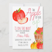 Schattigee boerderij Apple Babyshower invite Kaart (Voorkant)